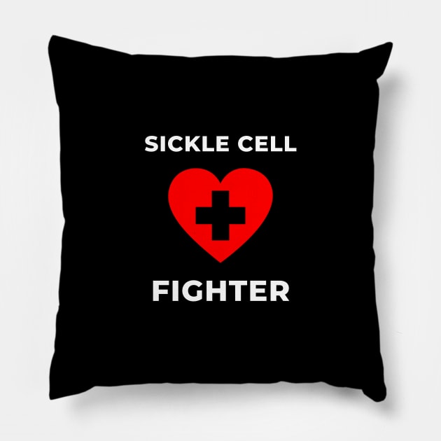 Sickle Cell Anemia Fighter Awareness June Encouragement Quote Shirt Autism Survivor Strong Soldier Warrior Sick Cancer Pain Health Power Donate Inspirational Motivational Encouragement Cute Funny Gift Idea Pillow by EpsilonEridani