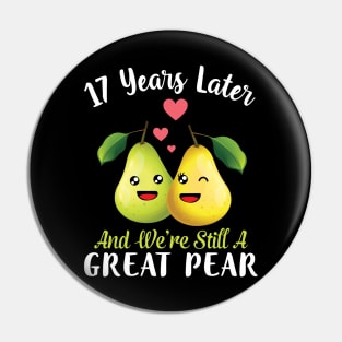 Husband And Wife 17 Years Later And We're Still A Great Pear Pin
