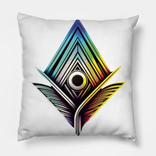 Spectrum Vision: Abstract Horizons - conspiracy theories Pillow