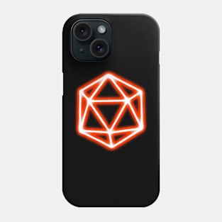 Glowing Red D20 Phone Case