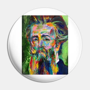 HERMAN MELVILLE acrylic portrait .1 Pin