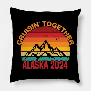 cruisin together alaska 2024 vacation trip Pillow