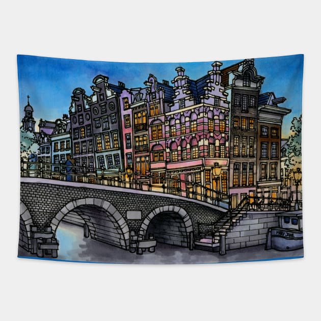 Amsterdam Tapestry by maxwellillustration