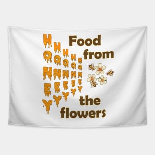 Honey - Food from the flowers - t-shirt and accessories Tapestry