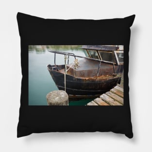 rusty boat Pillow