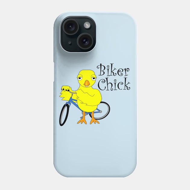 Biker Chick Text Phone Case by Barthol Graphics