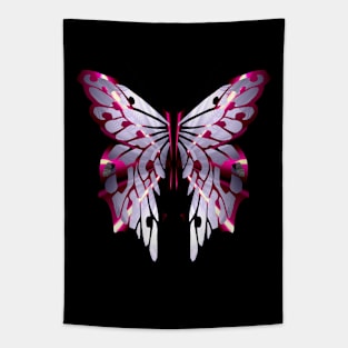 Fantasy Butterfly with Glowing Lilac Wings Tapestry