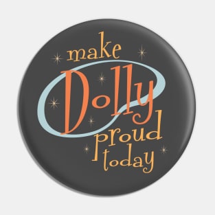 Make Dolly proud today in retro diner font + starbursts and vintage colors Pin