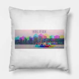 Halifax Skyline Art Pillow