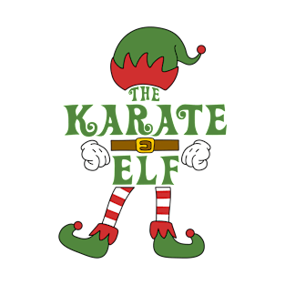 The Karate Elf Christmas Family Matching Outfits Group Attire T-Shirt