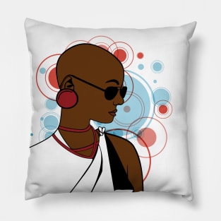 Black Beauty - Bald in White Pillow