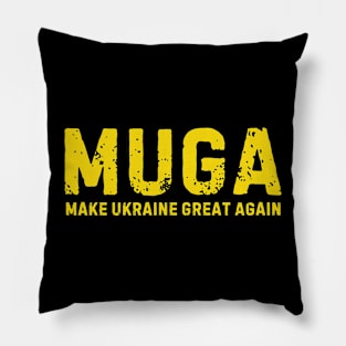 MUGA Make Ukraine Great Again vintage Pillow