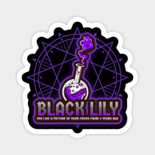 Black Lily Magical Potion Magnet