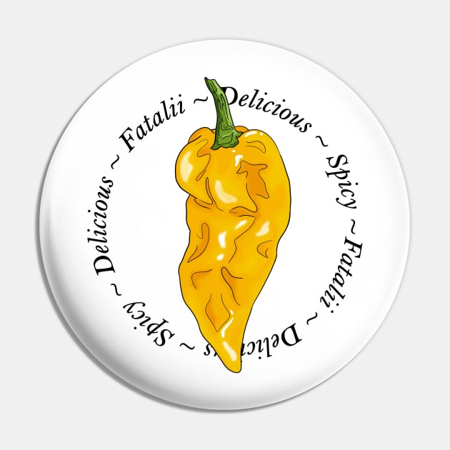 Chili Pepper Fatalii Pin by MojoCoffeeTime