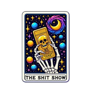 Funny Witty Skeleton Tarot The Show Mature Humor T-Shirt