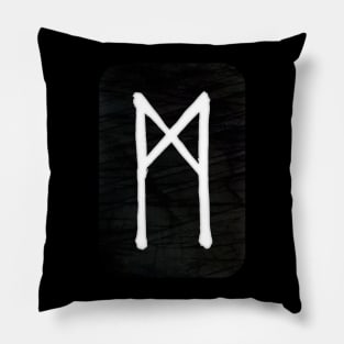 Mannaz | Elder Futhark Runes Pillow