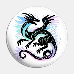 Pastel Rainbow Dragon Pin