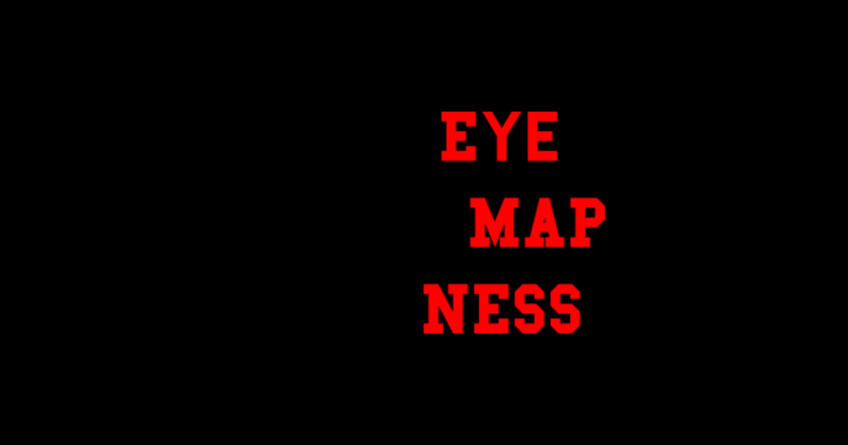 Eye Map Ness Eye Map Ness Sticker TeePublic