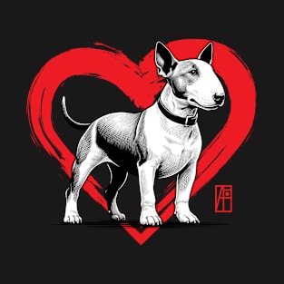 I Love My Bull Terrier - I Love my dog - Energetic dog T-Shirt