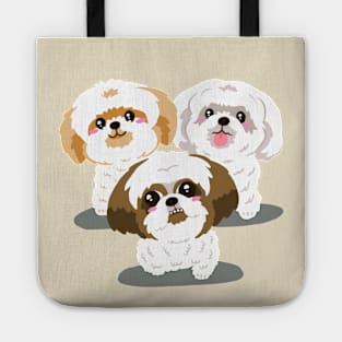 Shitzu Puppies Tote