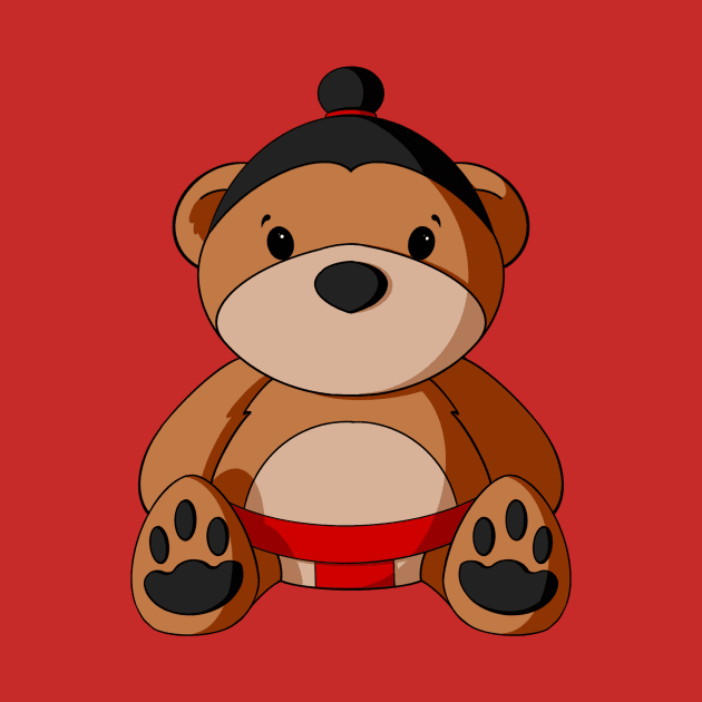 Sumo Teddy Bear by Alisha Ober Designs