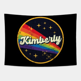 Kimberly // Rainbow In Space Vintage Grunge-Style Tapestry