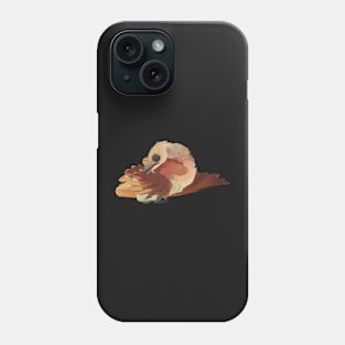 Baby sleeping Velociraptor Phone Case