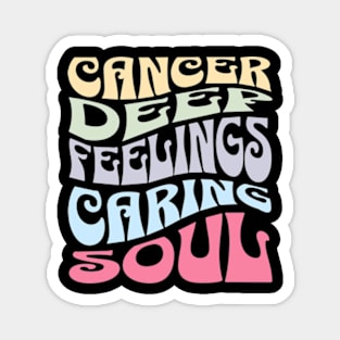 Cancer: Deep Feelings Caring Soul Zodiac Sign Birthday Magnet