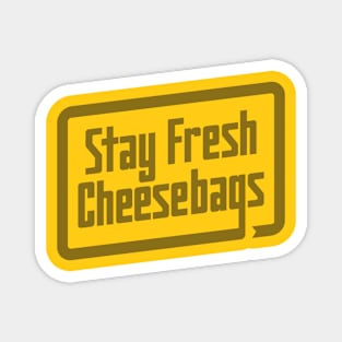 Stay Fresh Cheese Bags - Retro (Ghost on Yellow) Magnet