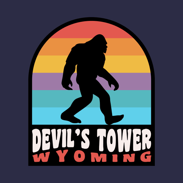 Devil's Tower Bigfoot Sasquatch National Monument Wyoming by PodDesignShop