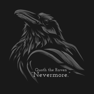 Nevermore, Edgar Allan Poe The Raven, A Halloween Haunting T-Shirt