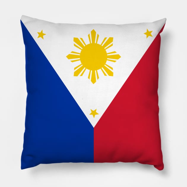 Philippines Flag Pillow by Design_Lawrence
