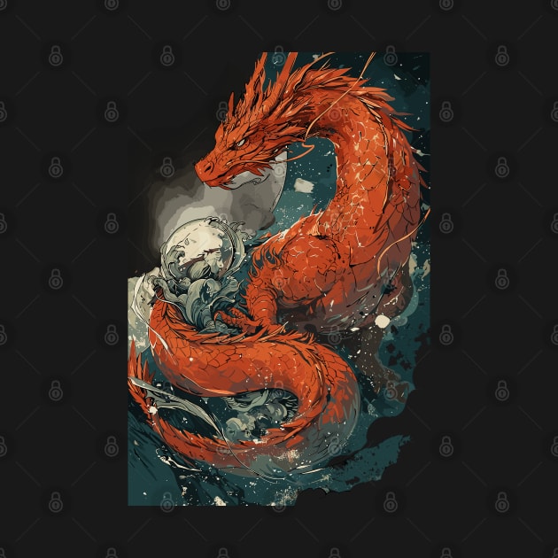 The Asian Red Dragon by Klover