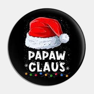 Papaw Claus Christmas Santa Family Matching Pajama Pin