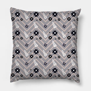 Mountain Ash Collection - Florals and Chevrons 2 Pillow