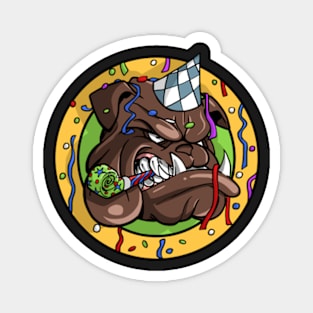 Francky the Bulldog -  festive mode Magnet