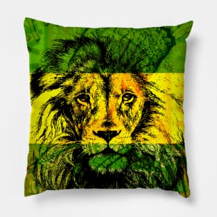 Jamaica Conquering Lion of Judah Pillow