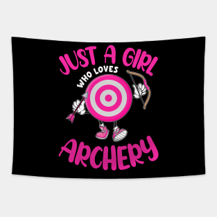 Just A Girl Who Loves Archery Tapestry