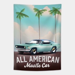 All American Muscle car Tapestry