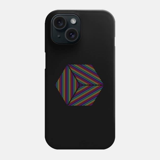 3D Rainbow Cube Phone Case by LemonBox