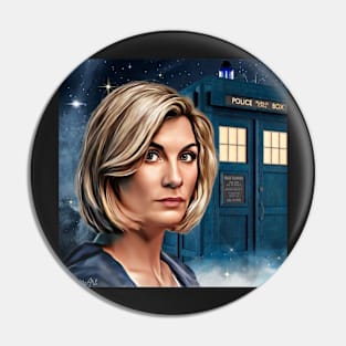 13th Doctor / I'm just a traveller Pin