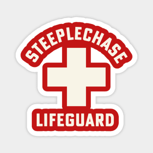 Steeplechase Lifeguard Steeplechase Coach Track and Field Magnet