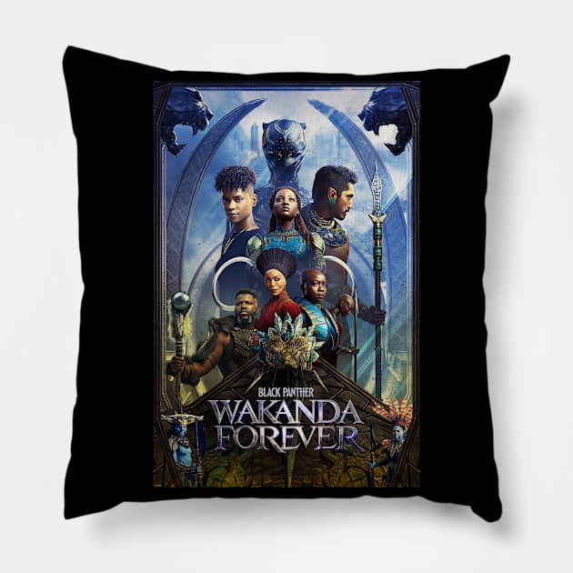 Wakanda Forever Pillow by SecretGem