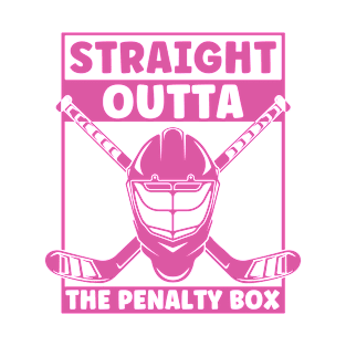 Ice Hockey Women Girls The Penalty Box T-Shirt