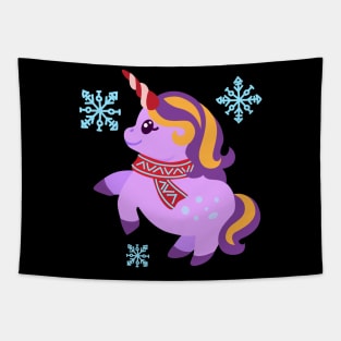 Christmas Unicorn Tapestry