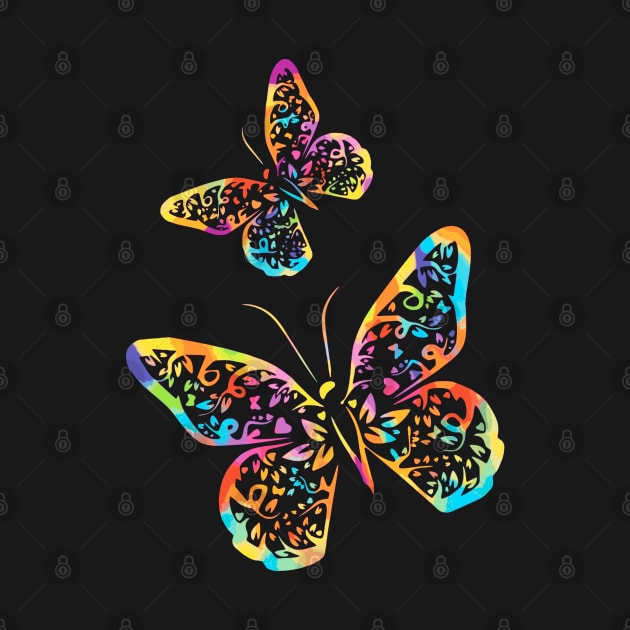 Neon Butterfly by Glenn Landas Digital Art