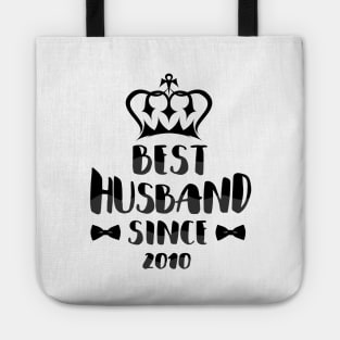 'Best Husband Since 2010' Sweet Wedding Anniversary Gift Tote