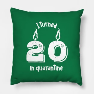 I turned 20 in quarantine Pillow