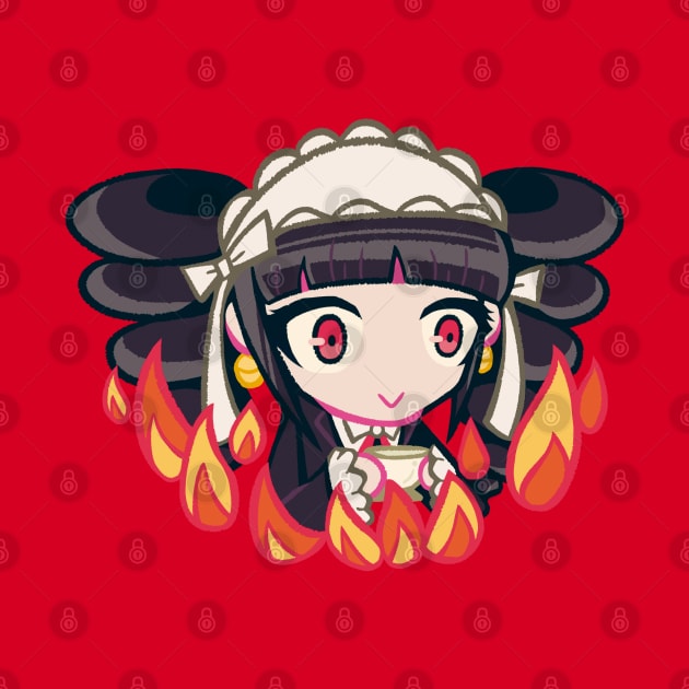 Celestia Ludenberg (this is fine) by OkiComa