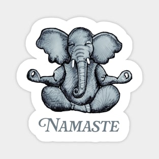 Namaste Elephant Yoga Magnet